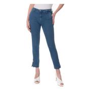 Liu Jo Eleganta Cropped Chino Jeans Blue, Dam