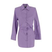 The Attico Stilfull Skjortklänning Purple, Dam