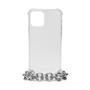 1017 Alyx 9SM Lyxigt Transparent iPhone 12-skal med silver aluminiumke...