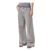 Agolde Wide Jeans Gray, Dam