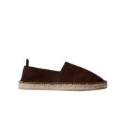 Scarosso Mörkbruna Espadrillos i Mocka Brown, Herr