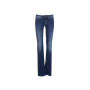 Dondup Stiliga Boot-Cut Lola Jeans Blue, Dam