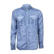 Original Vintage Denim Shirts Blue, Herr