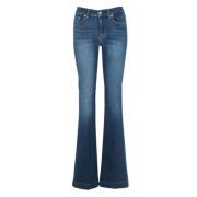 Liu Jo Höga Flare Jeans - 92% Bomull, 6% Elastomultiester, 2% Elastan ...