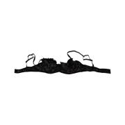 Ermanno Scervino Svart Mesh Balconcino Bh Black, Dam