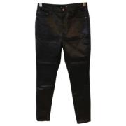 Saint Laurent Vintage Pre-owned Bomull jeans Black, Dam