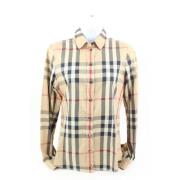 Burberry Vintage Pre-owned Tyg toppar Beige, Dam