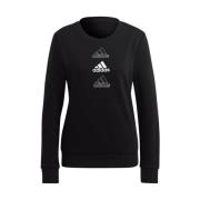 Adidas Logo Sweatshirt Black, Dam