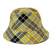 Burberry Stilfull Rutig Ullblandad Bucket Hat Yellow, Dam