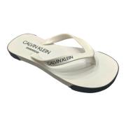 Calvin Klein Sommar Step-In Flip Flops White, Herr