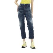 Dsquared2 Boston Skinny Jeans för kvinnor Blue, Dam