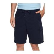 Emporio Armani Bomulls Cargo Shorts - Les Bleus Blue, Herr