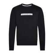 Emporio Armani Lättvikts Bomull Logo Sweatshirt - Emporio Armani Black...