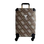 Guess Liten Brun Logo Print Hards Trolley Brown, Dam