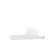 Guess PVC Logo Embossed Sliders - Guess Jeans White, Herr