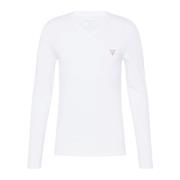 Guess Stretch Miljövänlig V-Hals T-Shirt - Vit White, Herr