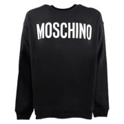 Moschino Stiligt Sweatshirt för Män Black, Herr