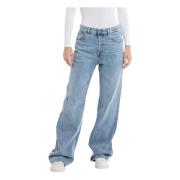 Replay Modern Komfort Vid Passform Jeans Blue, Dam