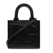 Dolce & Gabbana Shopper väska med logotyp Black, Dam