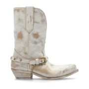 Golden Goose Wish Star Lågklackade Ankelboots Beige, Dam