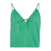 Tommy Jeans Sleeveless Tops Green, Dam