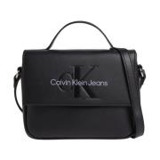 Calvin Klein Jeans Boxig Crossbody Väska Black, Dam