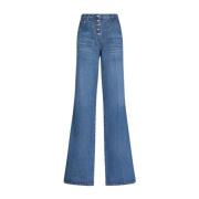 Etro Flared Jeans Blue, Dam