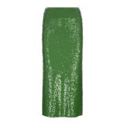 Tory Burch Grön Paljettkjol Maxi Green, Dam