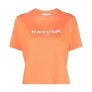 Maison Kitsuné T-Shirts Orange, Dam