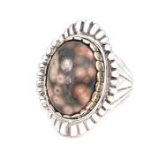 Jalan Jalan Ocean Jasper Silverring Multicolor, Unisex