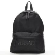 Versace Pre-owned Pre-owned Nylon ryggsckar Black, Dam
