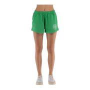 Sporty & Rich Chic Crest Disco Shorts Green, Dam