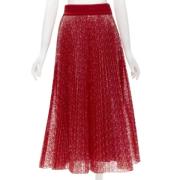 Fendi Vintage Pre-owned Polyester nederdelar Red, Dam