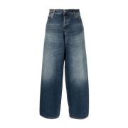 Haikure Indigo Blå Wide-Leg Jeans Blue, Dam