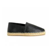 Valentino Garavani Läder Slip-on Espadrillas Black, Herr