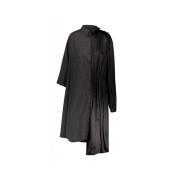 Balenciaga Mikro Tartan Skjortklänning Black, Dam