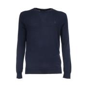 Polo Ralph Lauren Italiensk Ull Crewneck Tröja Blue, Herr