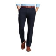 Brooks Brothers Marinblå Stretch-Bomull Chinos Blue, Herr
