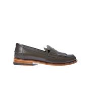 Scarosso Fringed Penny Loafer i Grå Gray, Dam