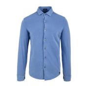 Drumohr Blå Skjorta för Män Blue, Herr