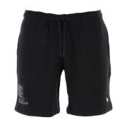 Yohji Yamamoto Svarta bomulls Bermuda shorts Black, Herr