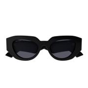 Gucci Gröna solglasögon av återvunnen acetat med bruna linser Black, D...