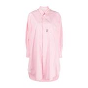 Palm Angels Edgy Skjortklänning Pink, Dam