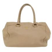 Prada Vintage Pre-owned Läder prada-vskor Beige, Unisex