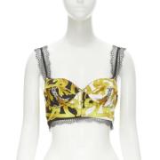 Versace Pre-owned Pre-owned Polyester toppar Yellow, Dam