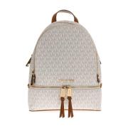 Michael Kors Rhea Zip ryggsäck White, Dam