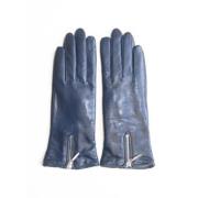 Handskbutiken Zipped Gloves Blue, Dam