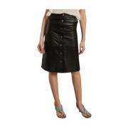 Deadwood Maxi Skirts Black, Dam