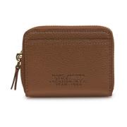 Marc Jacobs Brun plånbok med dragkedja och kortfack Brown, Dam