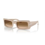 Persol Beige/Brun Skuggade Solglasögon Beige, Unisex